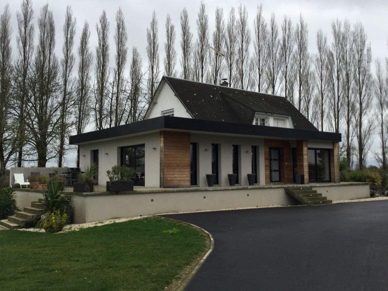 Création d'une extension contemporaine sur un pavillon