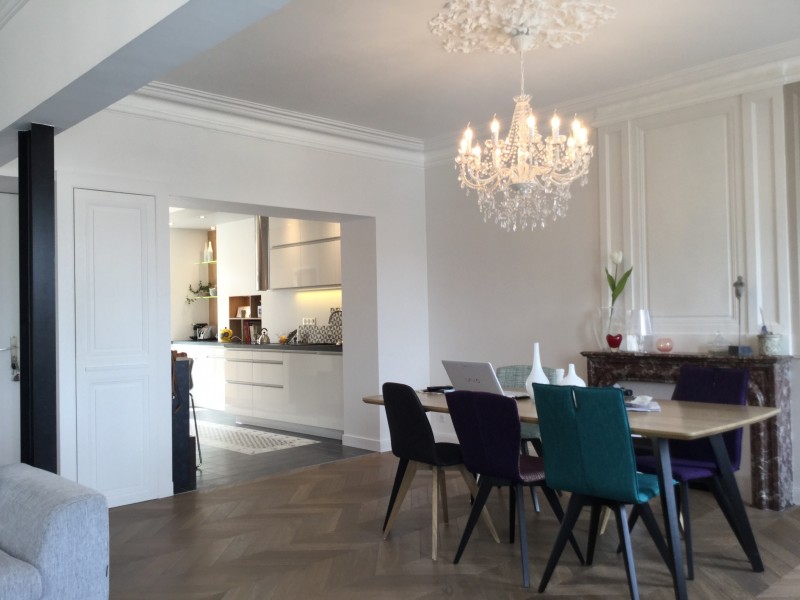 Réfection complète d'un appartement dans un immeuble de caractère à Cherbourg