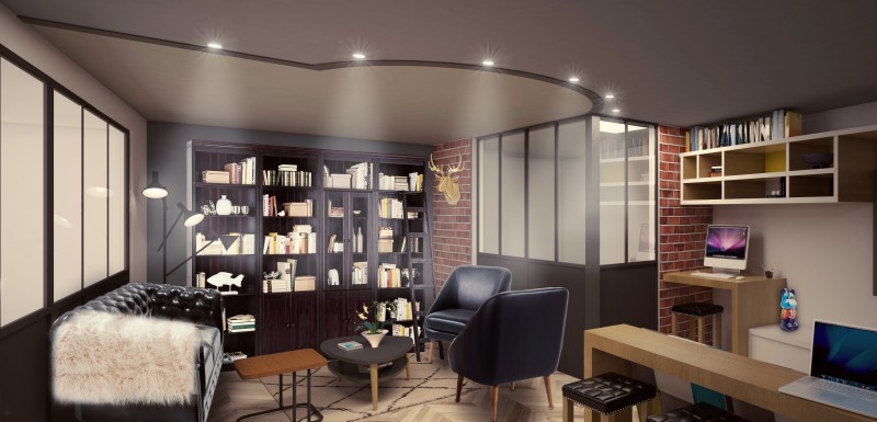 Espace bibliothéque,jeux,tv